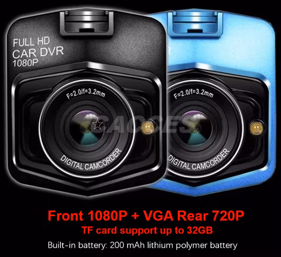 Caméra de tableau de bord 2.2''/2.4'' pour voitures Full HD 1080P avec vision nocturne Capteur G LCD Enregistreur vidéo de véhicule Caméra de tableau de bord de voiture DVR Enregistreur de conduite Nouvelle meilleure caméra de tableau de bord de voiture