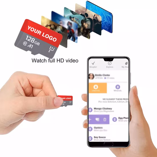 Carte mémoire SD de bonne qualité, 2 go, 4 go, 8 go, 16 go, 32 go, 64 go, 128 go, carte SD avec adaptateur