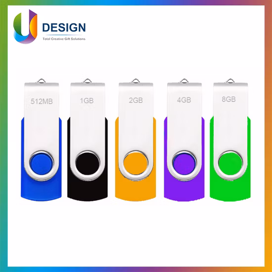 Clé USB en plastique pivotante, lecteur Flash coloré Twister haute vitesse, 8 go 16 go, pour cadeau
